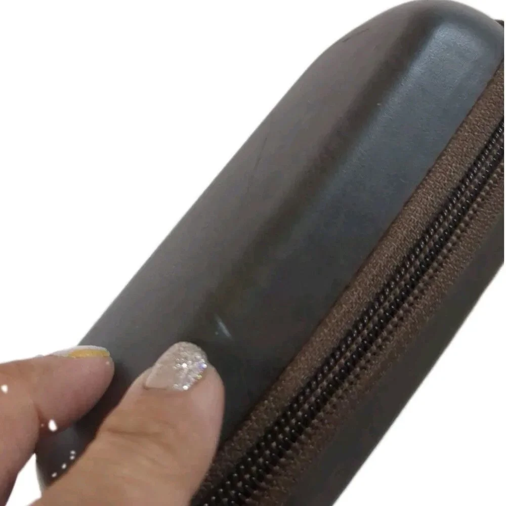 Authentic Timberland Eyewear Case - Classic Brown Zip-Around Storage